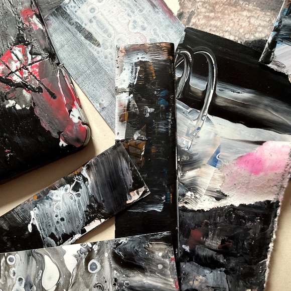 Junk Journal Pack 22+ Hand painted Pieces, Grunge Joy Collection 2- Limited Ed. - Picture 9 of 14